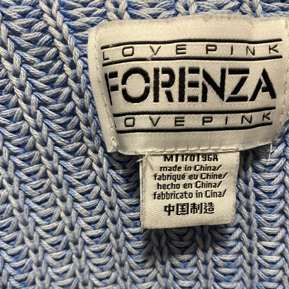 PINK Blue Knitted Sweater - Picture 2 of 3